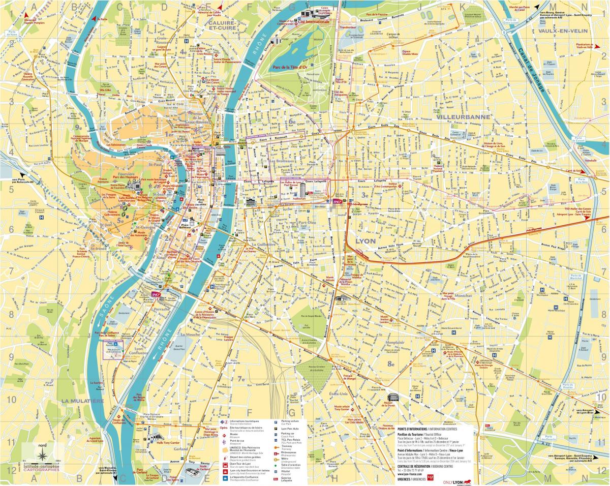 خريطة مدينة ليون
