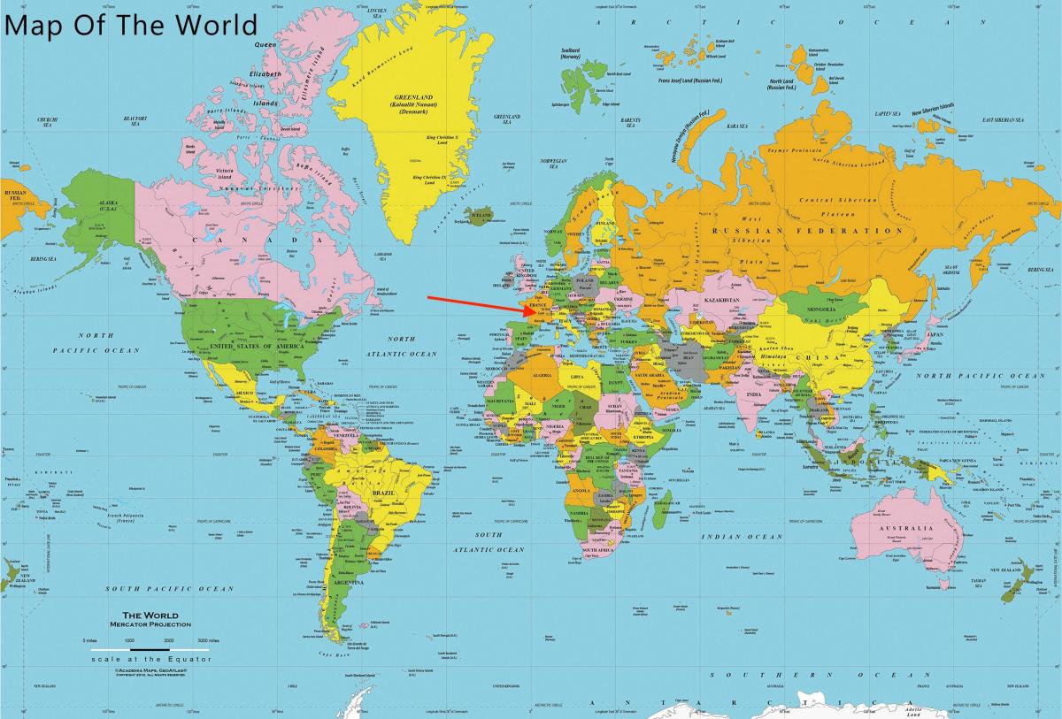 موقع ليون على خريطة العالم